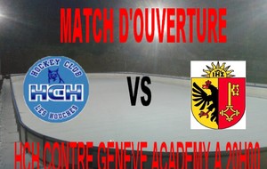 Premier match aux Houches 